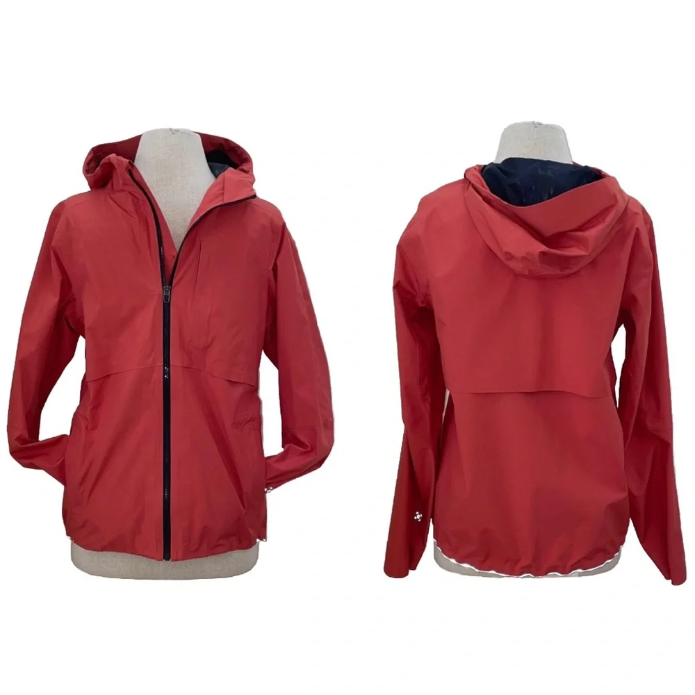 Lululemon Glyde Outpour Shell Rain Windbreaker  Jacket In Salmon Small Gorpcore